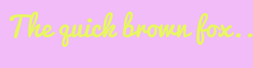 Image with Font Color E8F760 and Background Color F1BCF7